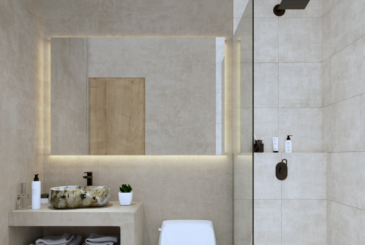 HANA NI - salle de bain, projet immobilier à Cancún