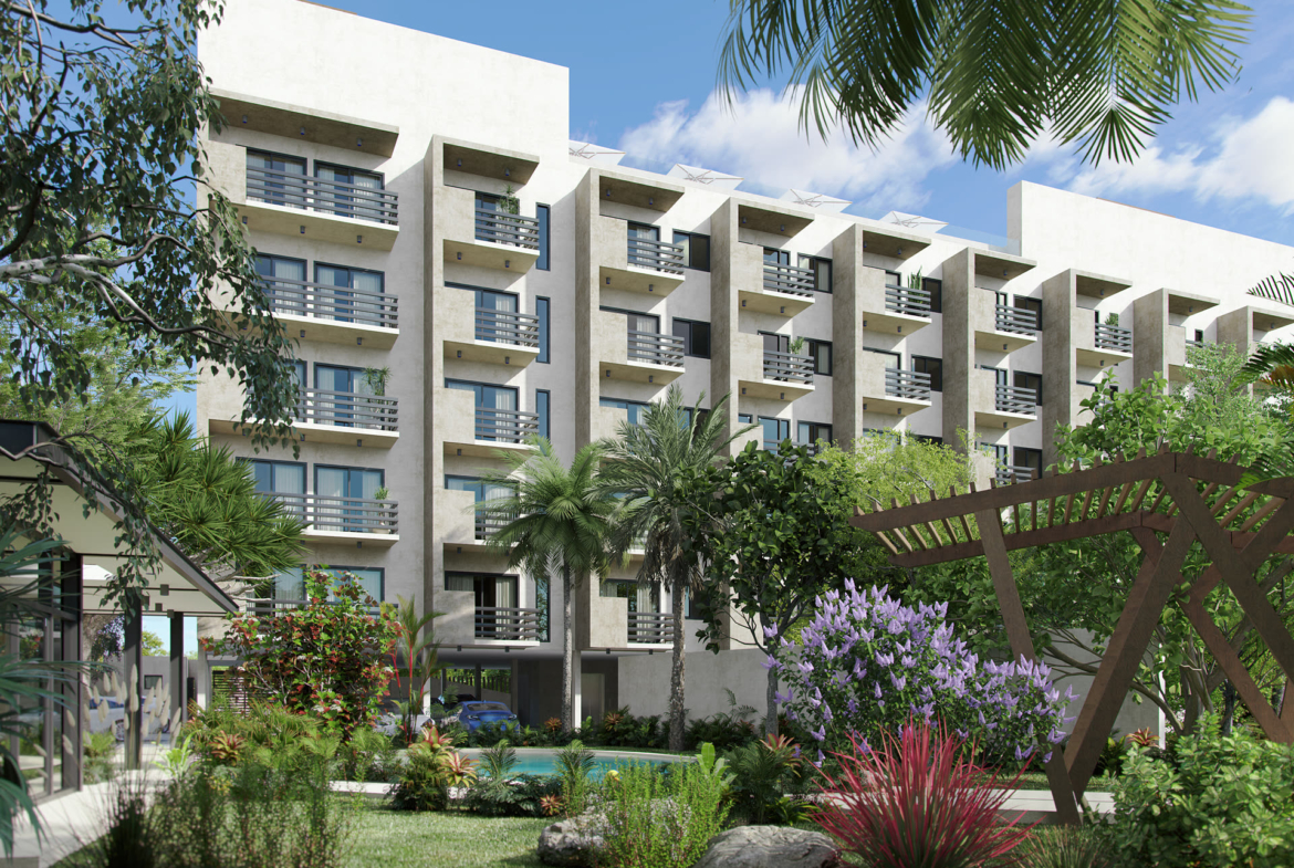 HANA NI - façade extérieure, projet immobilier à Cancún