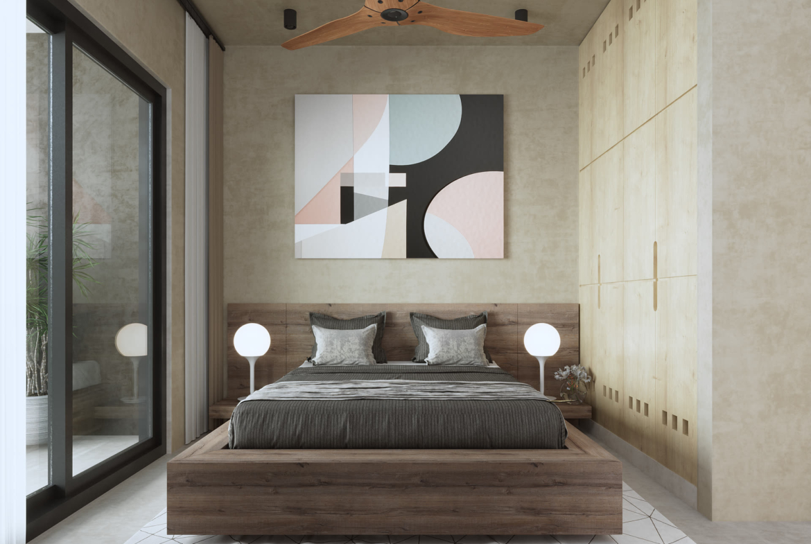 HANA NI - chambre typologie A, projet immobilier à Cancún