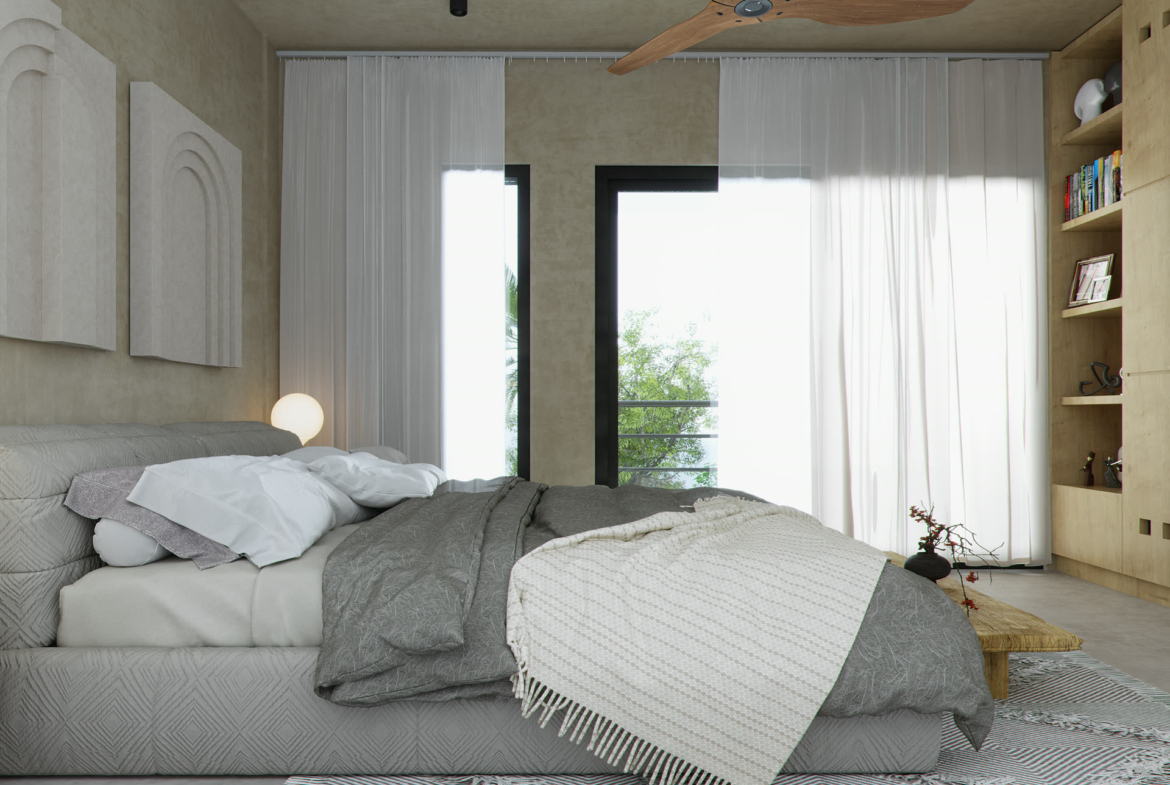 HANA NI - chambre typologie D, projet immobilier à Cancún