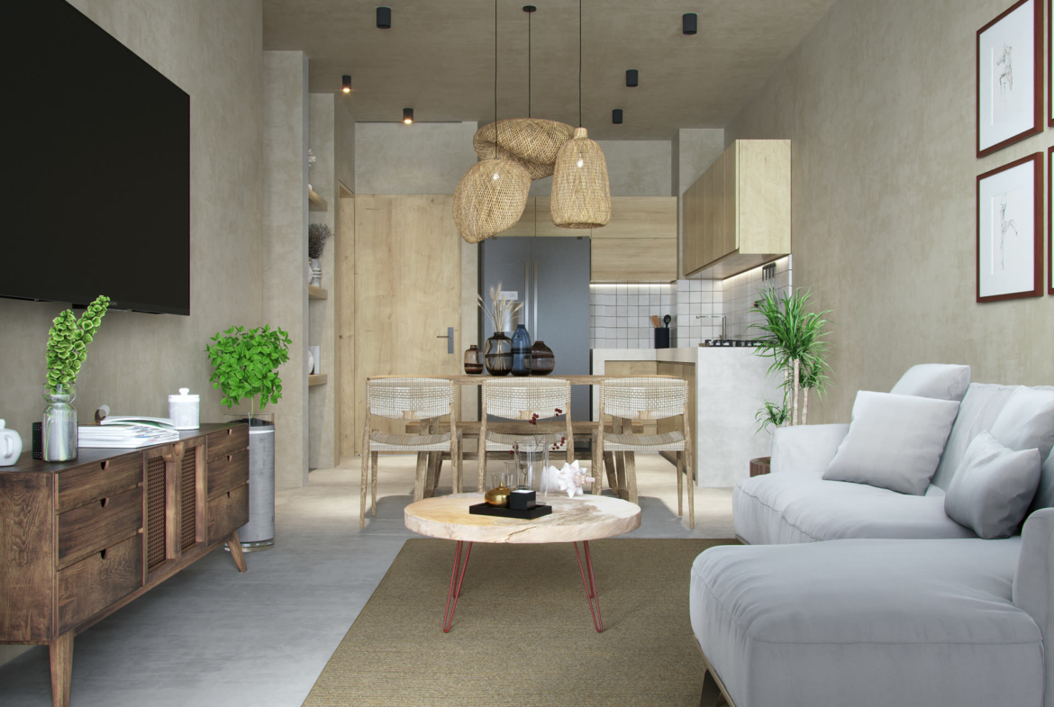 HANA NI - cuisine typologie A, projet immobilier à Cancún