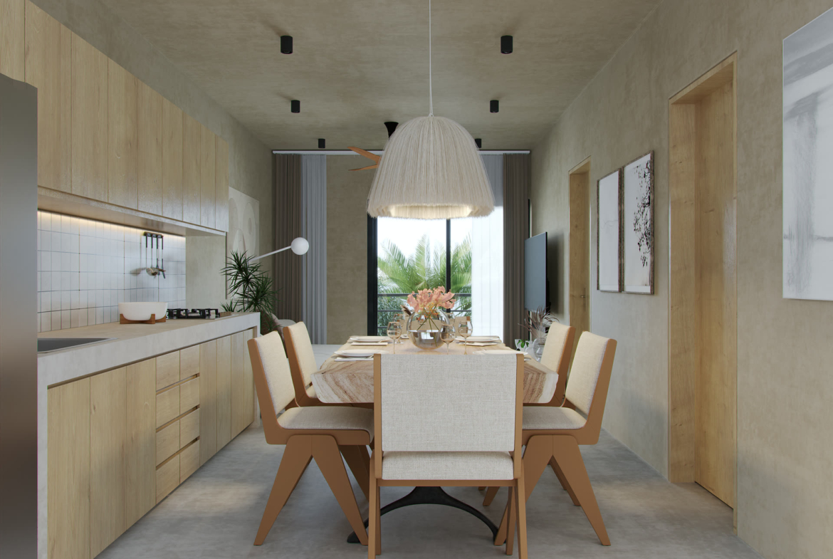 HANA NI - intérieur typologie C, projet immobilier à Cancún
