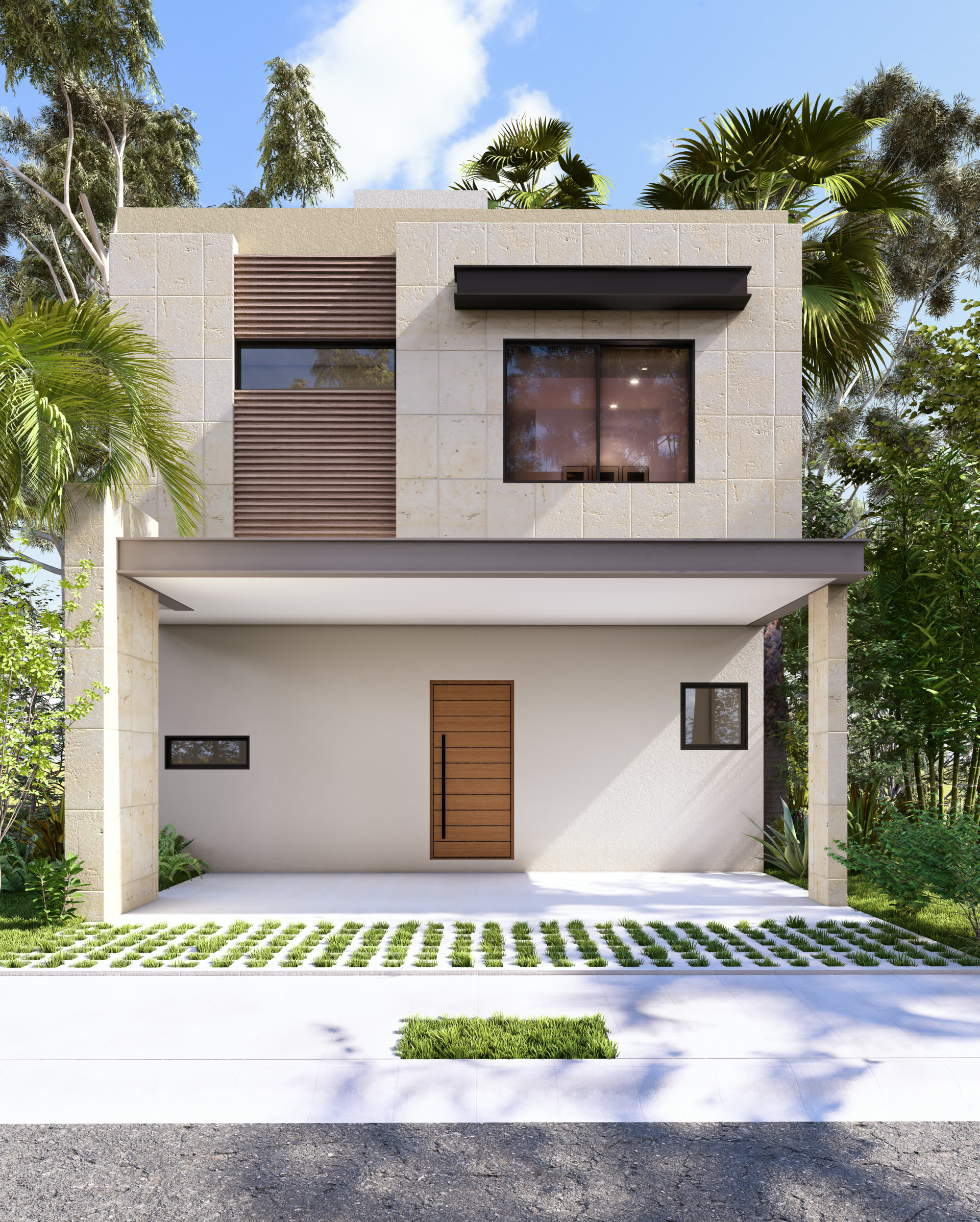 Arbolada - façade Tasiste, projet immobilier Team Dan Alex