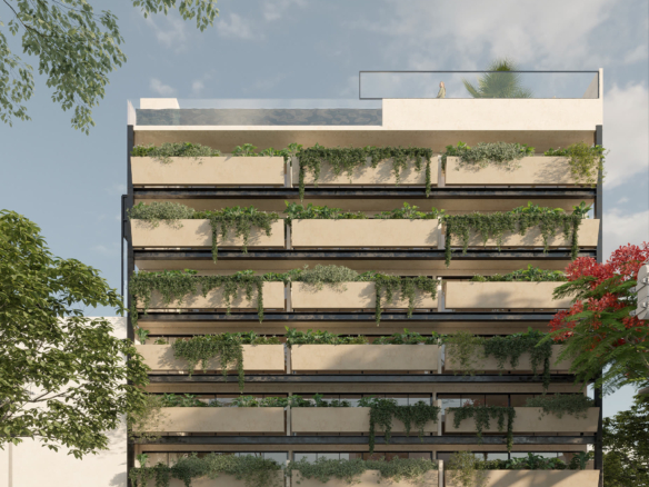 Isabella - façade frontale, projet immobilier Team Dan Alex