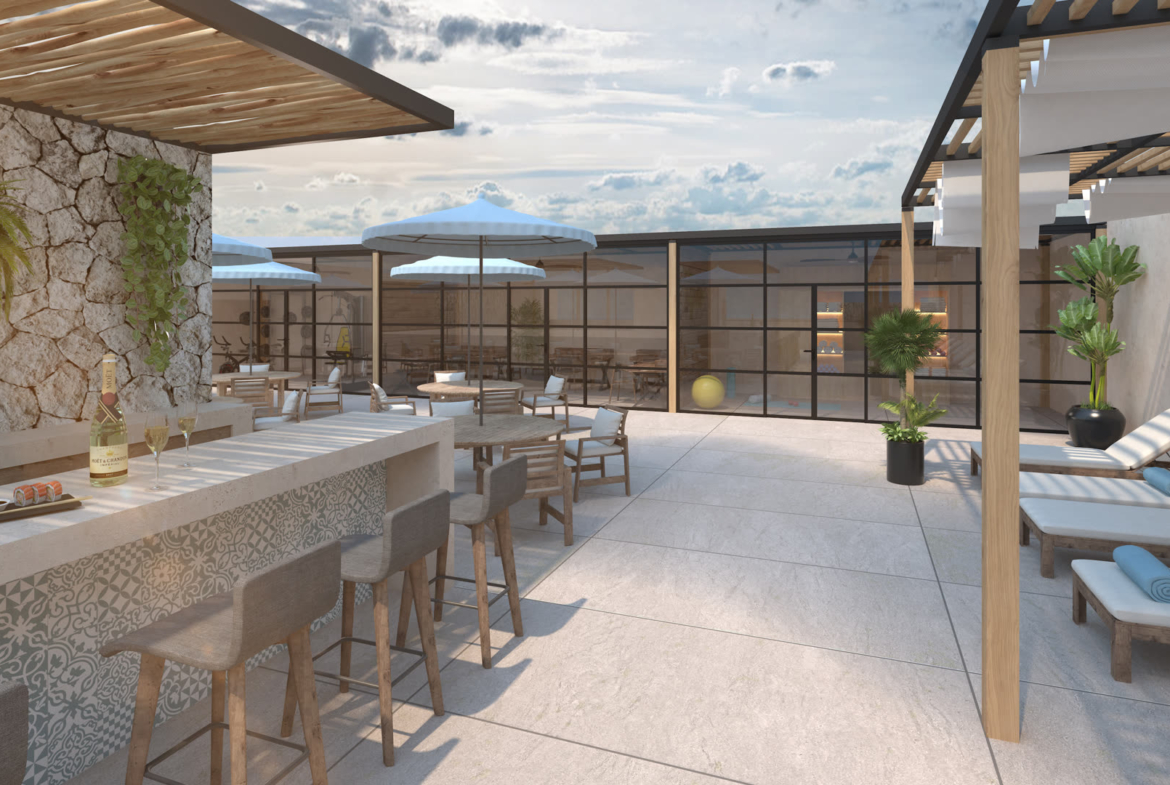 Isabella - commodités sur le toit, projet immobilier Team Dan Alex