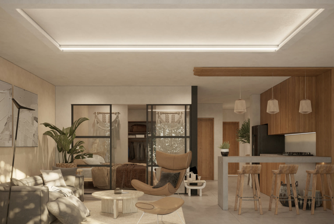Isabella - salon, projet immobilier Team Dan Alex