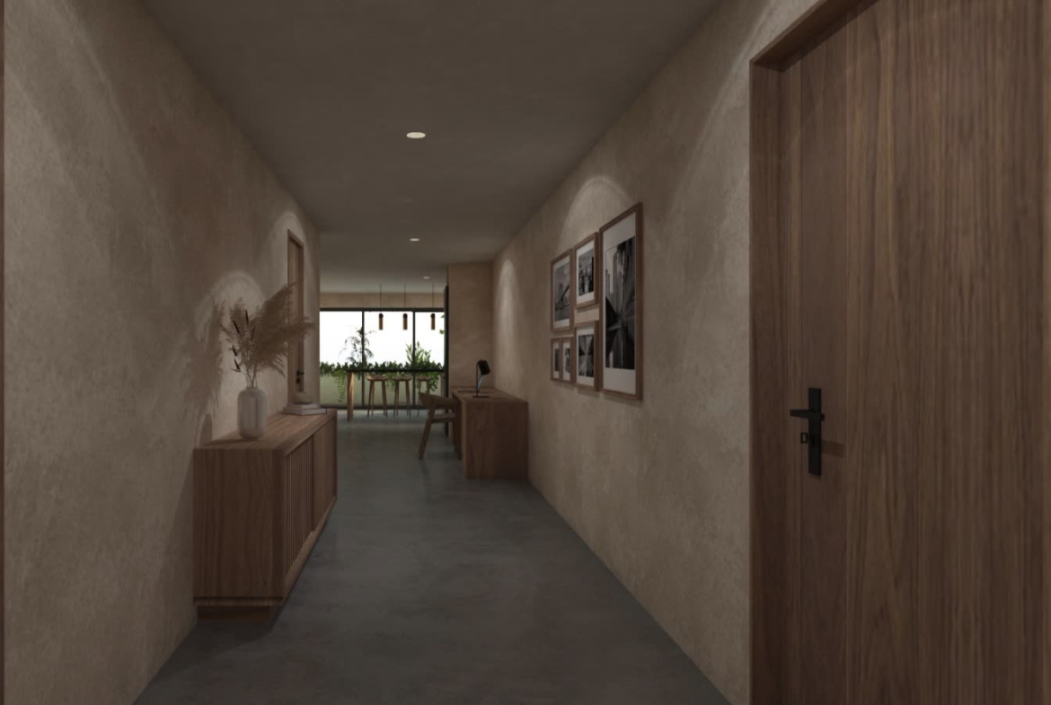 Isabella - accès appartement deux chambres, projet immobilier Team Dan Alex