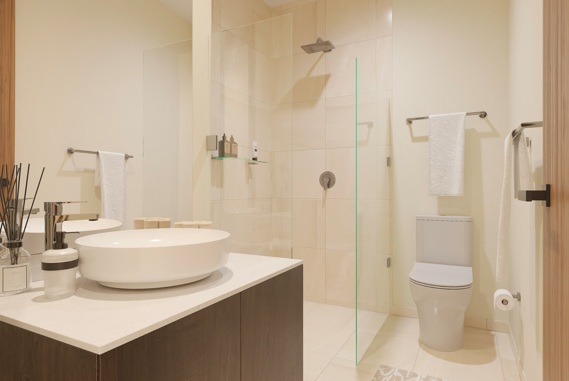 Kera Towers - salle de bain, projet immobilier Team Dan Alex