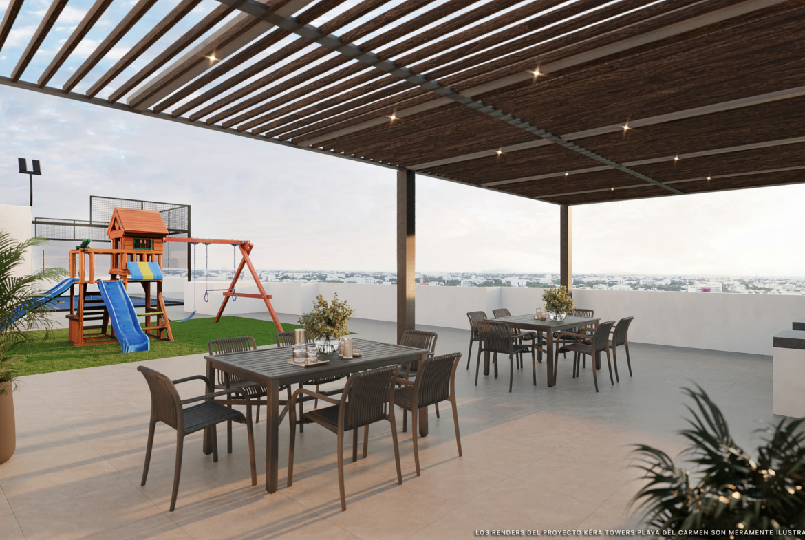 Kera Towers - aire de barbecue, projet immobilier Team Dan Alex